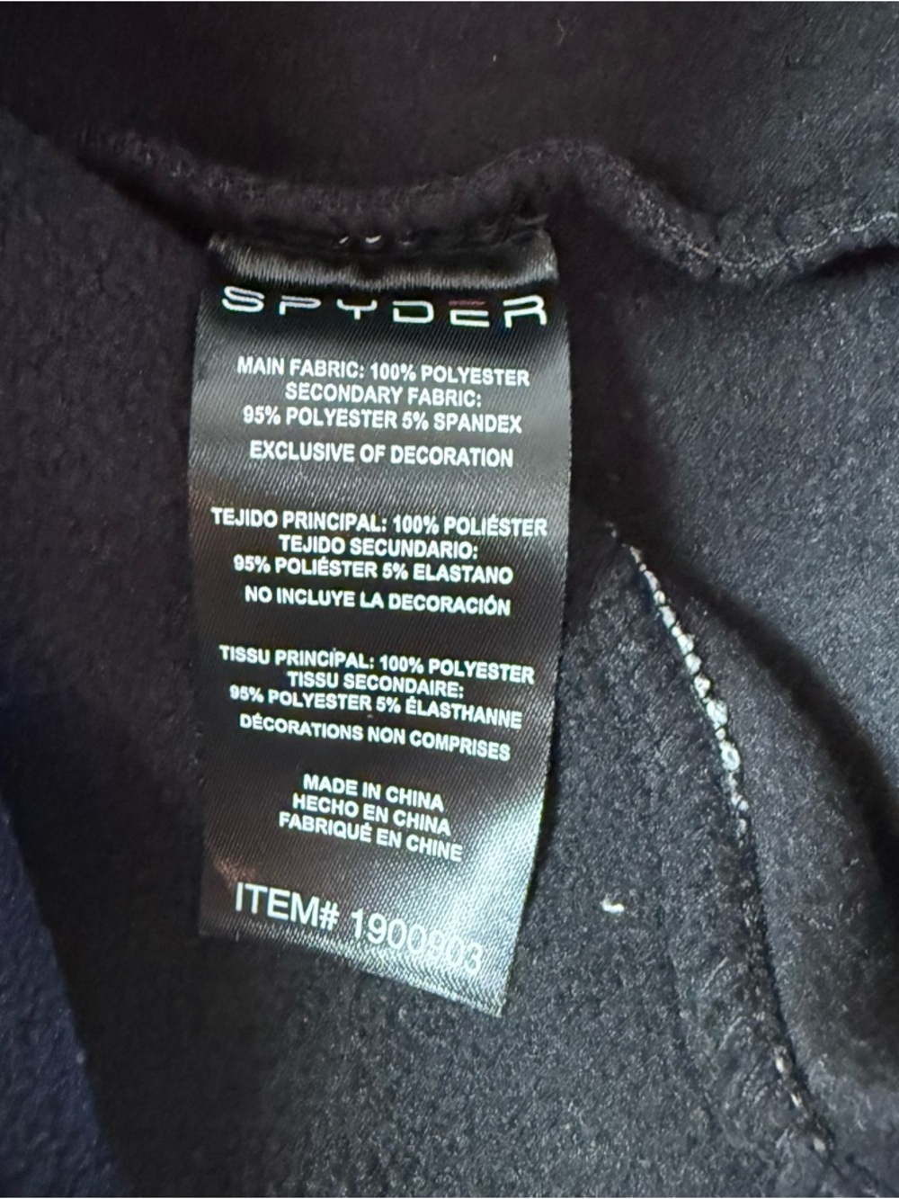 NWT Men’s Spyder Zip Up Jacket Gray and Black Size L - Picture 8 of 10